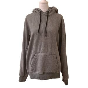 Six Lincoln New York Gray Pullover Hooded Sweatshirt with Front Pocket, Large